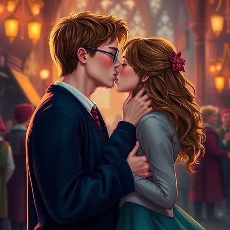 kissing harry potter