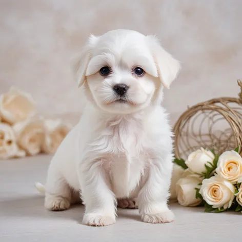 white maltese puppy