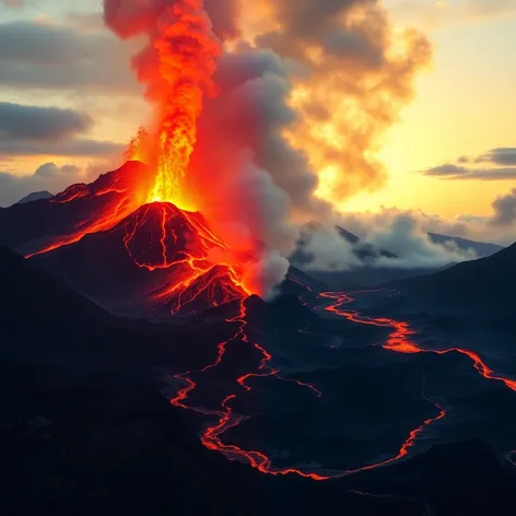 before and after volcanic