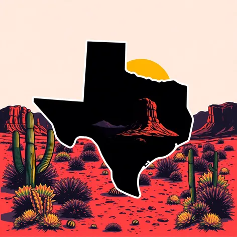 texas shape