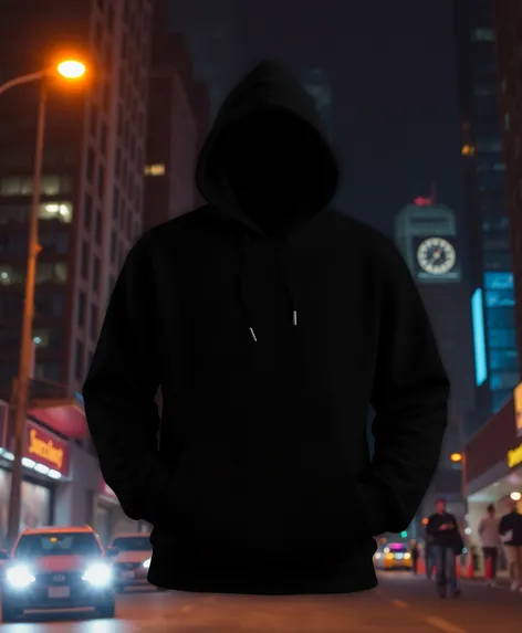 black hoodie mockup