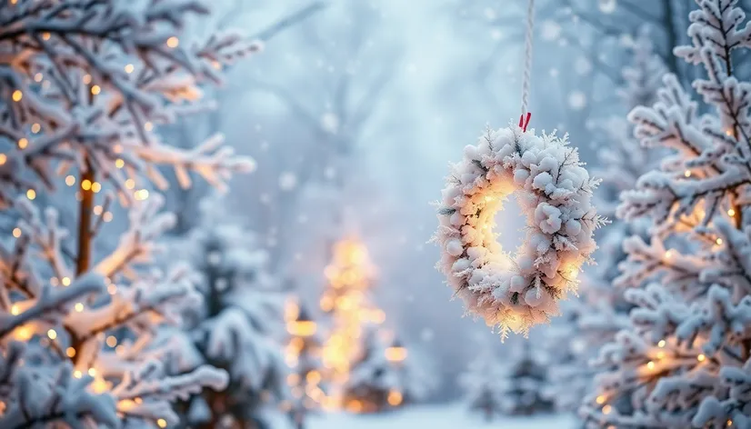 white christmas wreath