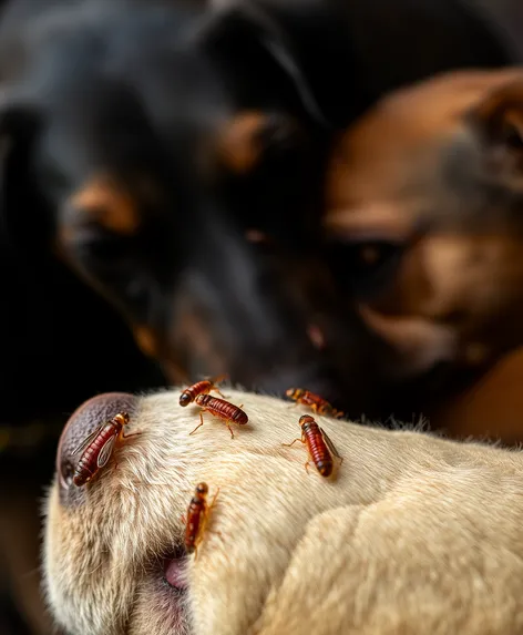 images fleas on dogs