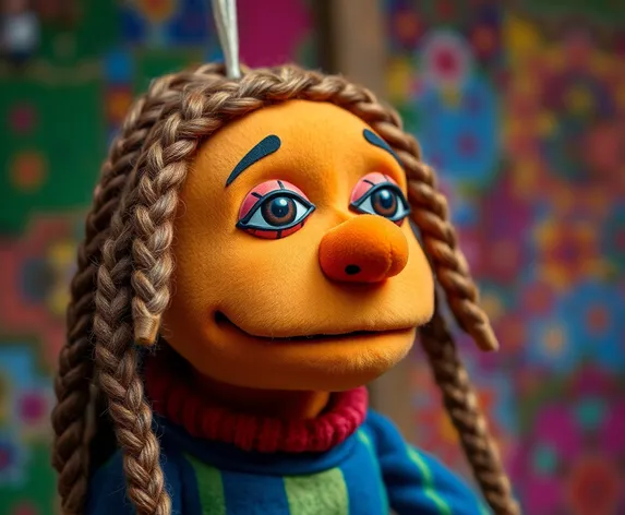 muppet with braids