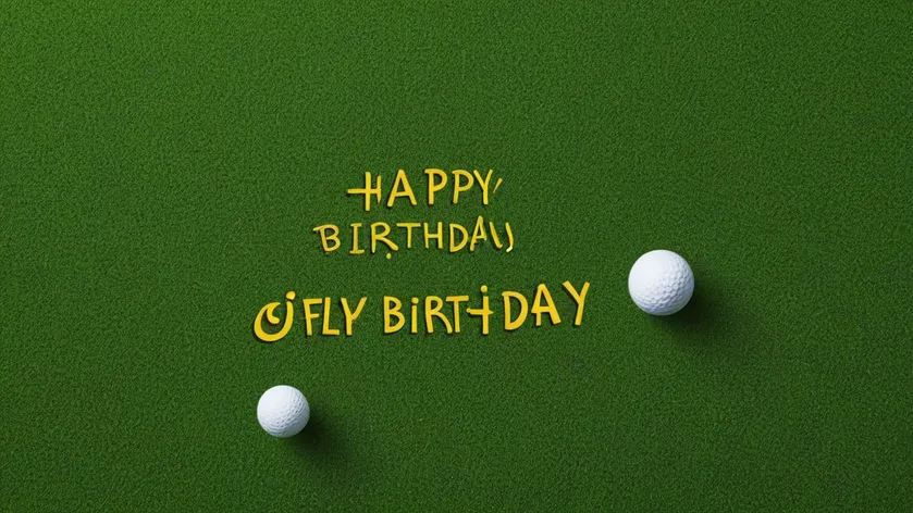 happy birthday golf