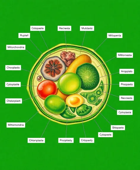 labeled cell diagram plant