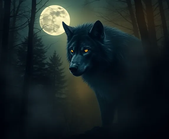 werewolf glowing eyes