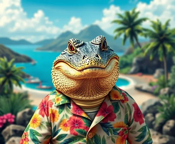 alligator hawaiian shirt