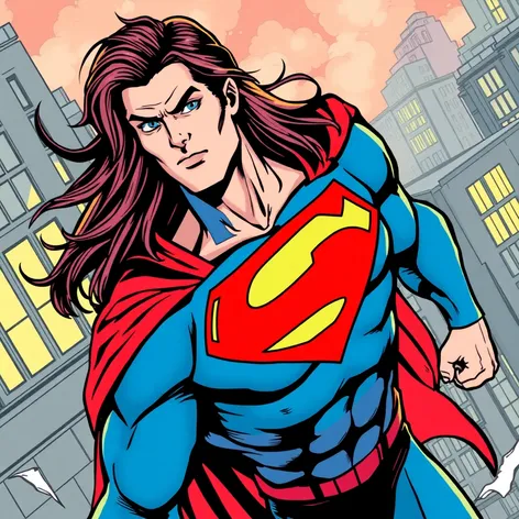 superman long hair