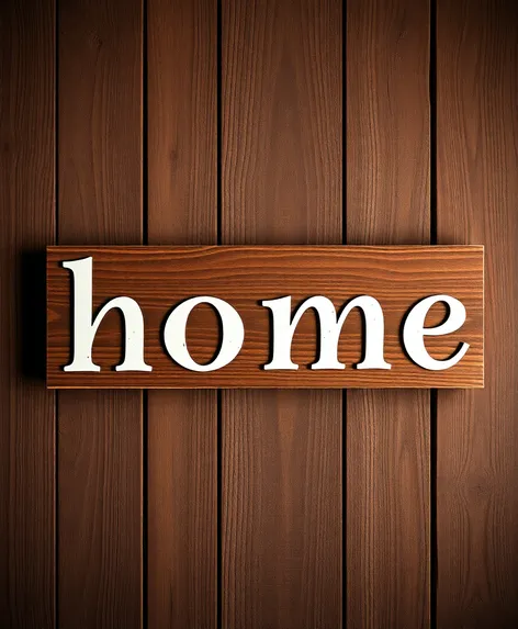 welcome home sign