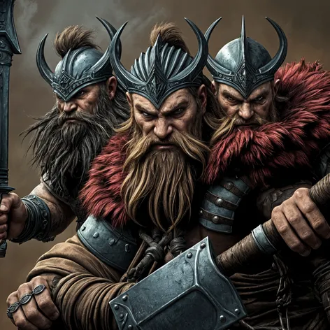 Fantasy Viking berserkers