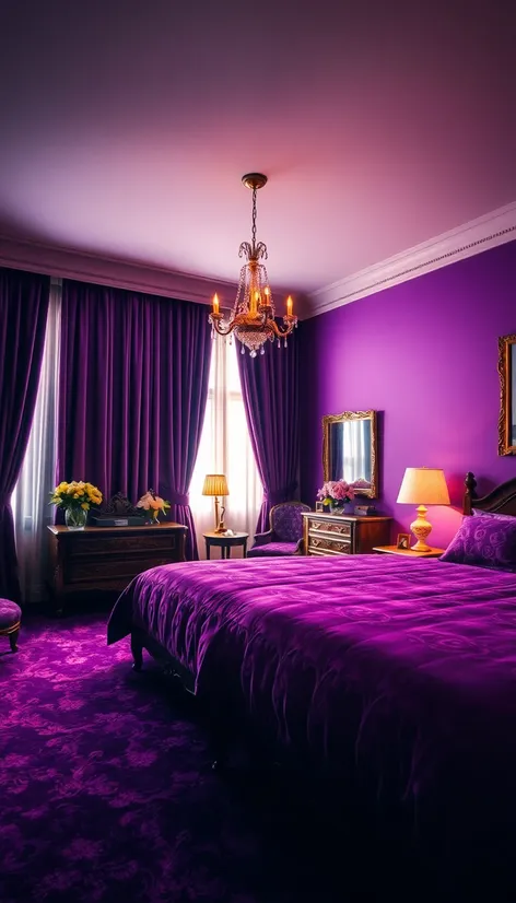 purple bedroom