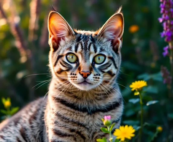 gray bengal cat