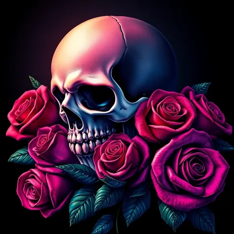 roses and skulls