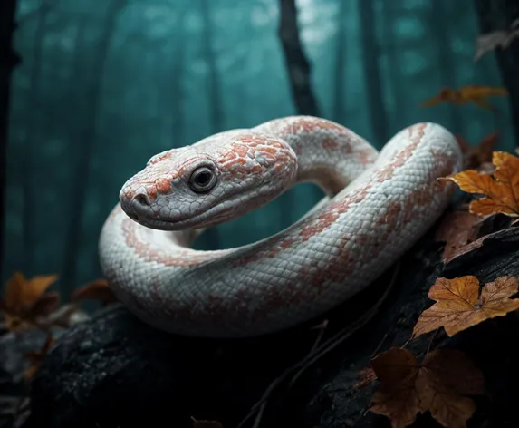 albino snake