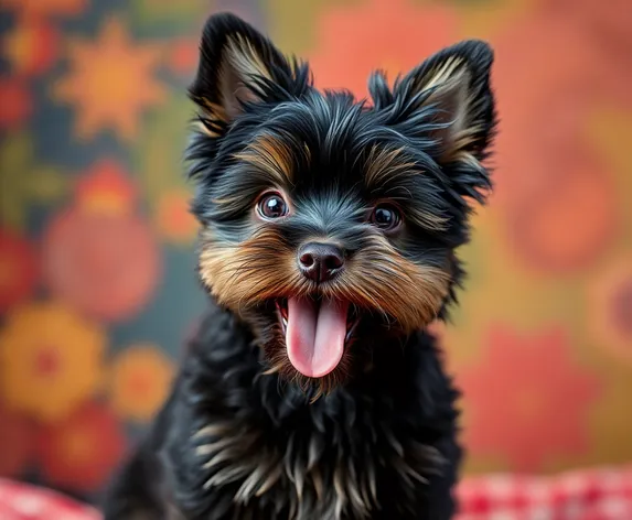 black yorkie poo dog