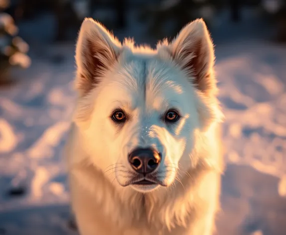 large white dog