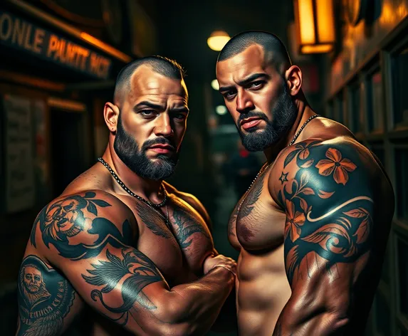 buff tattooed men