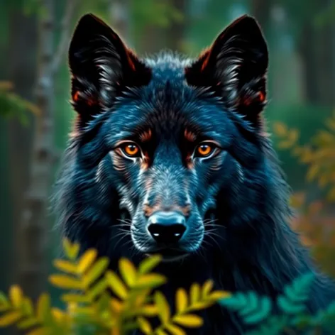 black wolf brown eyes