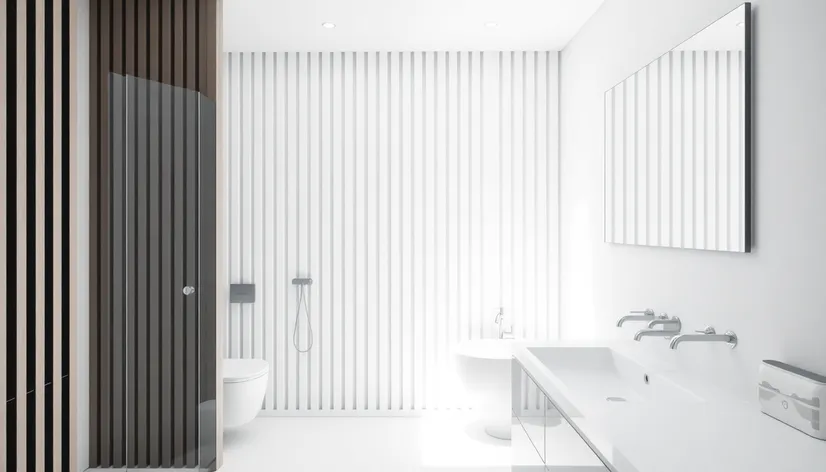 slat panel bathroom