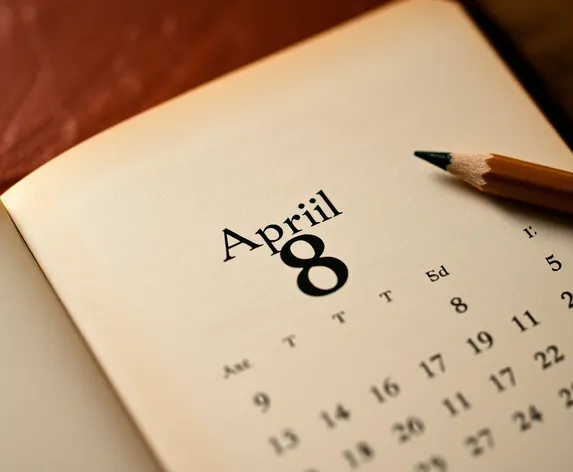 april 8 calender