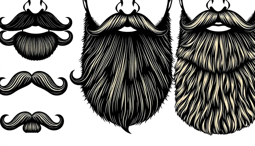 mustache beard styles