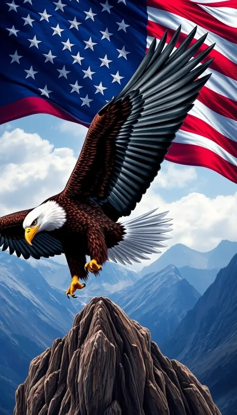 bald eagle with american