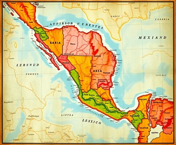 map of mexico and