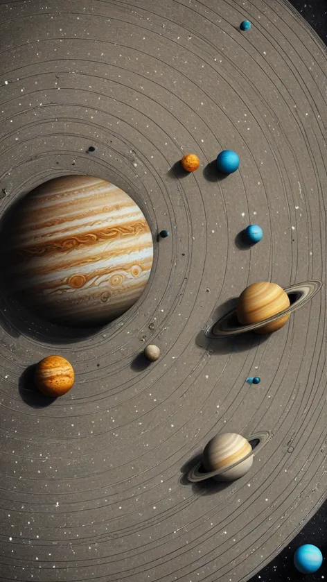 solar system drawing