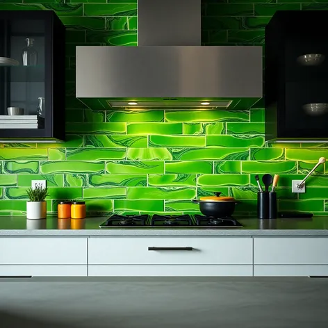 green backsplash