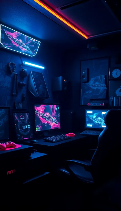 dark gaming room