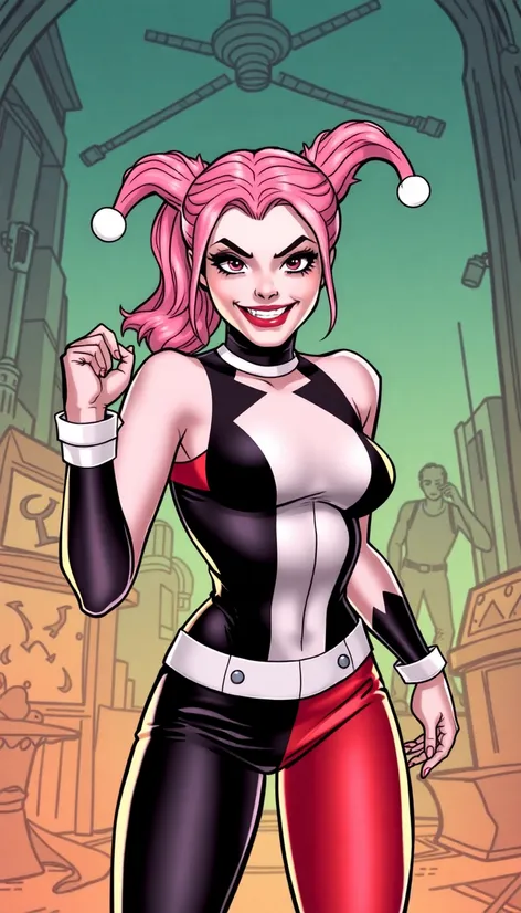 harley quinn pink hair