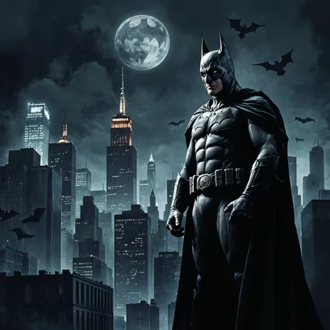 batman looking over gotham