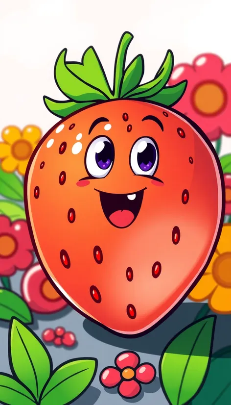 cartoon strawberry