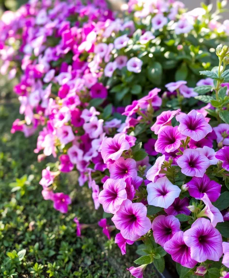 trailing petunias