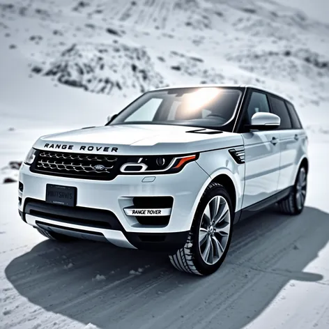 range rover white on