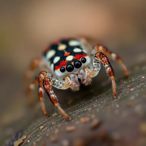 red backed jumping spider