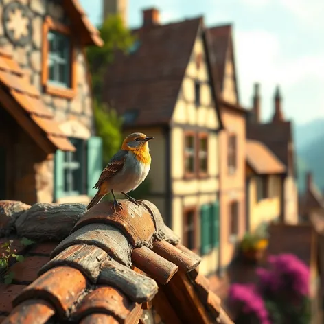 bird on the roof