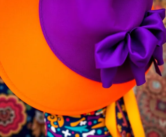 orange and purple hat