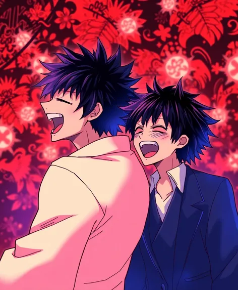 mahito and sukuna laughing