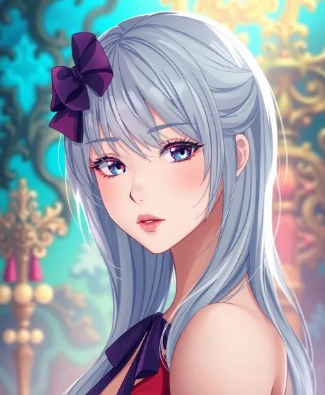 silver hair anime