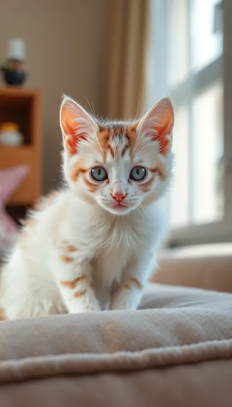 white tabby kitten