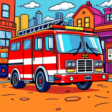 fire truck coloring book