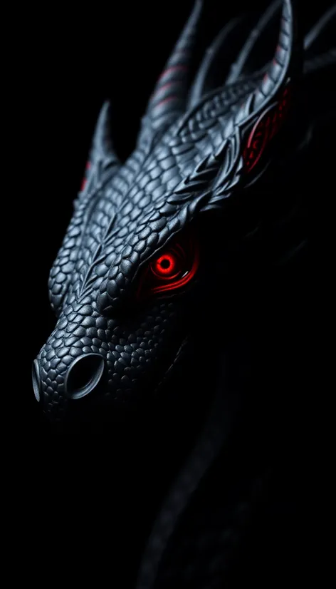 black dragon head