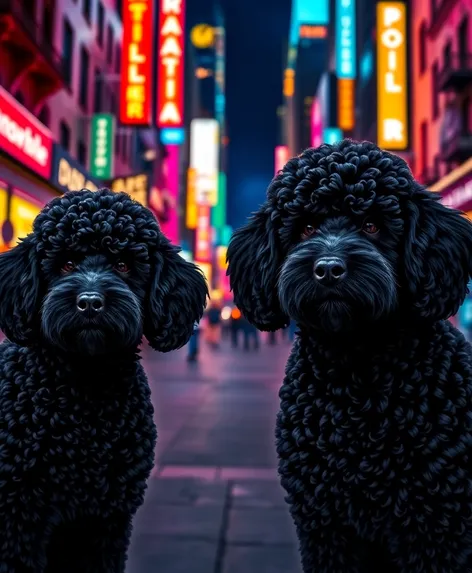 black poodles