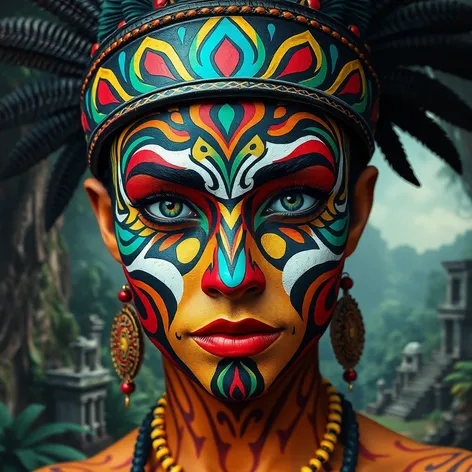 mayan face paint