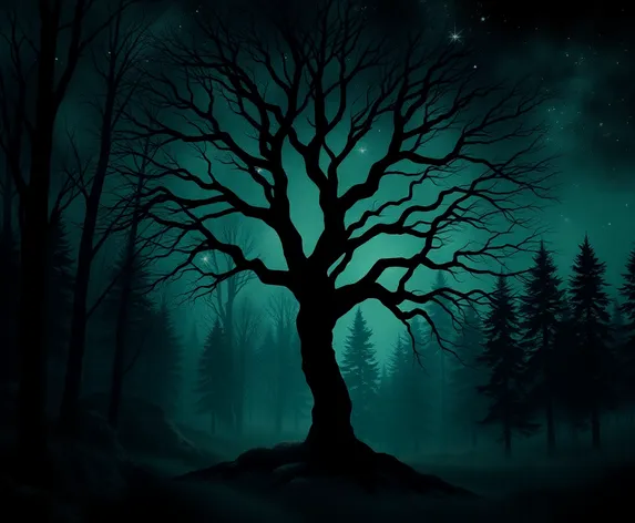 dark tree artwork