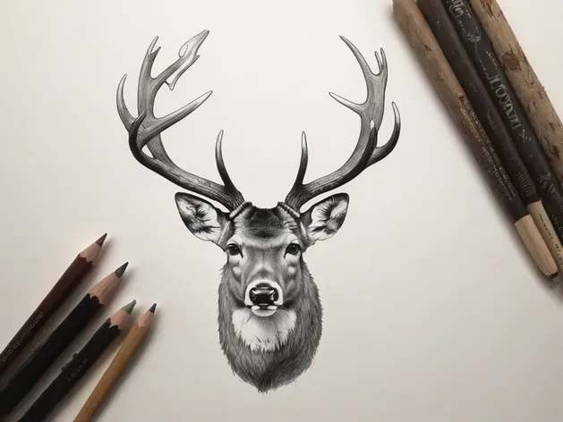 deer antlers drawing