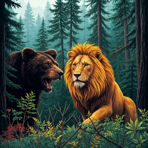 Lion and Bear