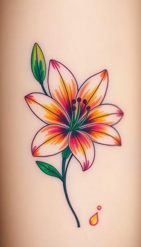 tattoo of a lily